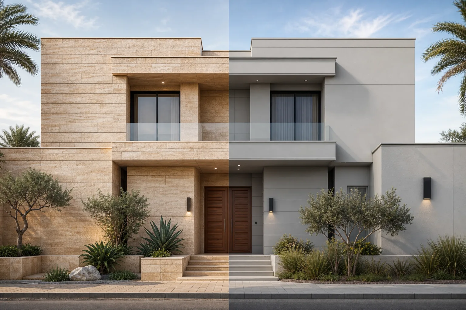 Your Home Facade: Riyadh Stone or Profile Paint? Cost and Durability Comparison for Saudi Climate
